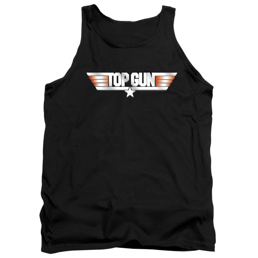 Top Gun Logo Mens Tank Top Shirt Black