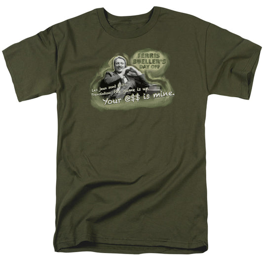 Ferris Bueller Mr. Rooney Mens T Shirt Military Green