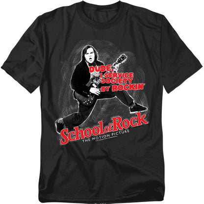 School Of Rock Rockin Mens T Shirt Black Officially Licensed