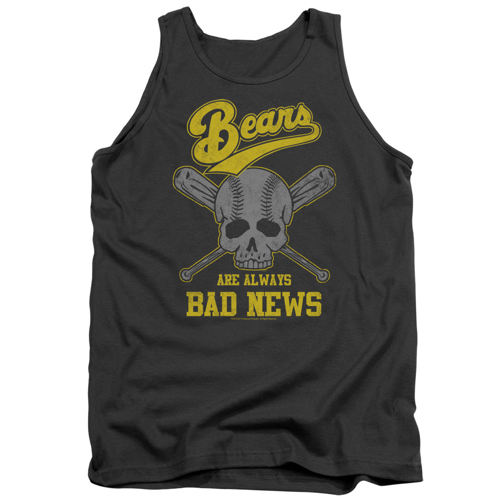 Bad News Bears Always Bad News Mens Tank Top Shirt Charcoal