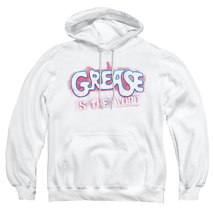 Grease Grease Is The Word Mens Hoodie White Officially Licensed