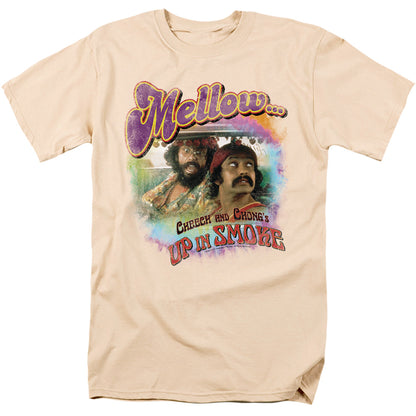 Up In Smoke Mellow Mens T Shirt Cream Officially Licensed