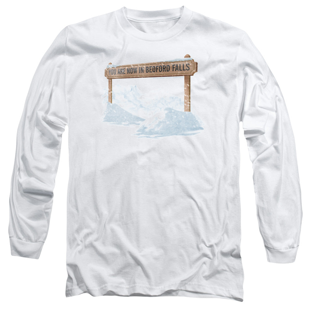 Its A Wonderful Life Bedford Falls Mens Long Sleeve Shirt White