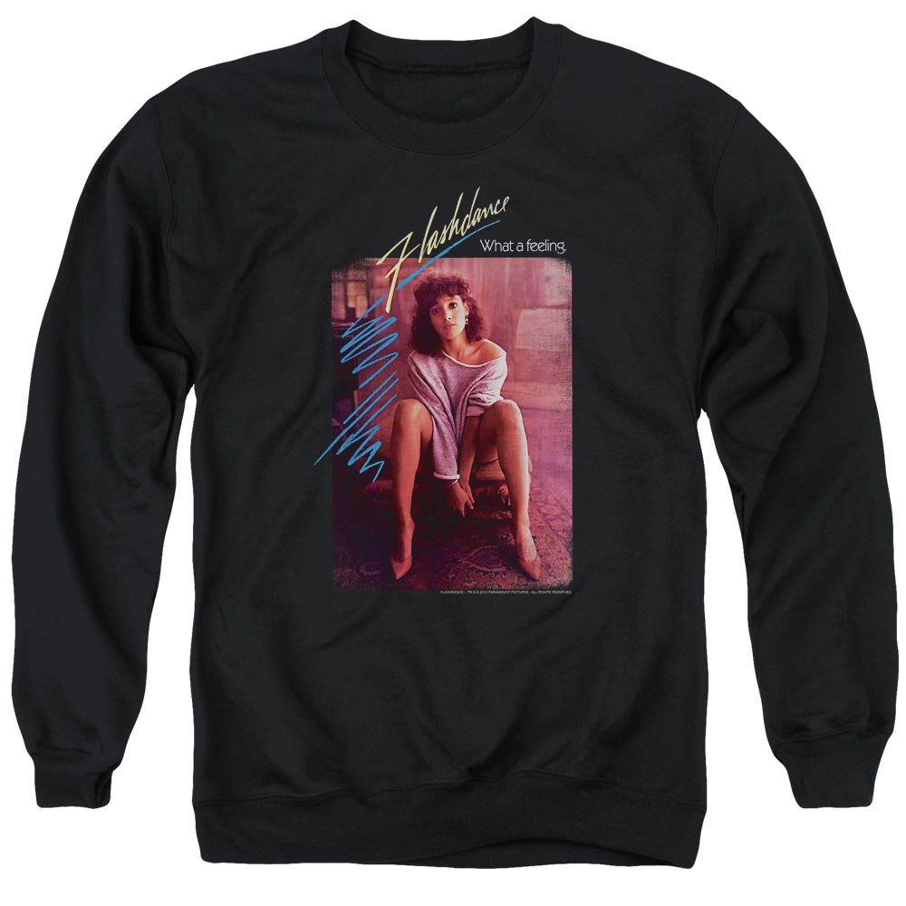 Flashdance Title Mens Crewneck Sweatshirt Black