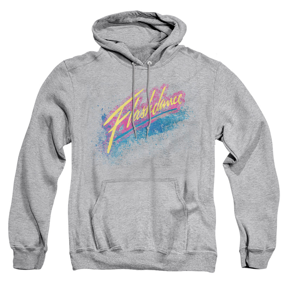Flashdance Spray Logo Mens Hoodie Athletic Heather Officially Licensed