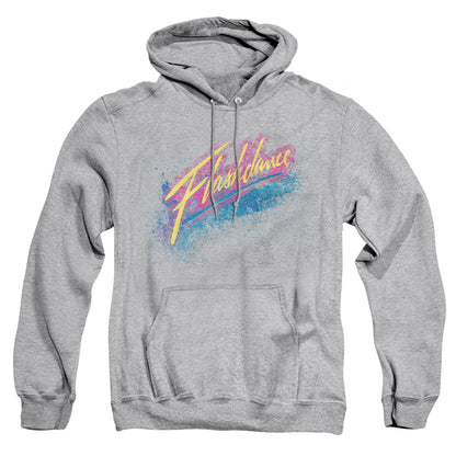 Flashdance Spray Logo Mens Hoodie Athletic Heather Officially Licensed