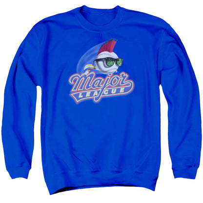 Major League Title Mens Crewneck Sweatshirt Royal Blue