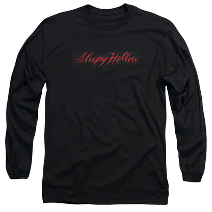 Sleepy Hollow Logo Mens Long Sleeve Shirt Black Officially Licensed Officially Licensed