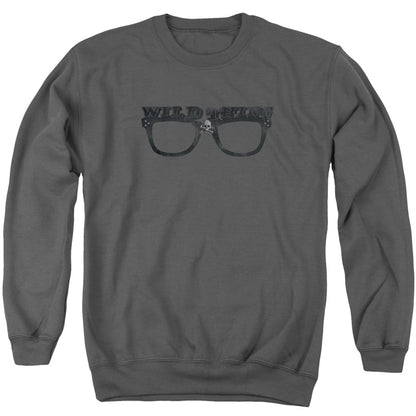 Major League Wild Thing Mens Crewneck Sweatshirt Charcoal Officially Licensed