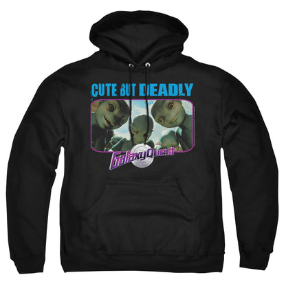 Galaxy Quest Cute But Deadly Mens Hoodie Black Officially Licensed