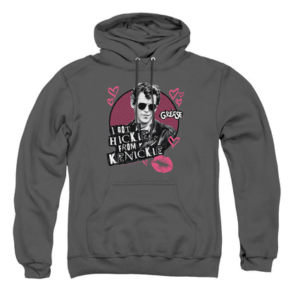 Grease Kenickie Mens Hoodie Charcoal Officially Licensed