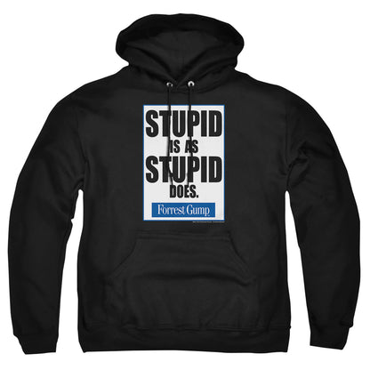 Forrest Gump Stupid Is Mens Hoodie Black Officially Licensed