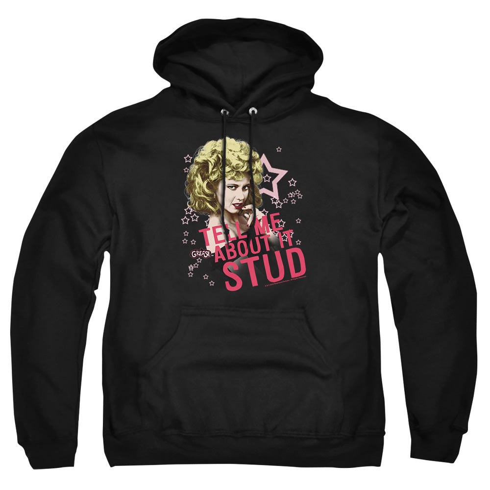 Grease Tell Me About It Stud Mens Hoodie Black Officially Licensed