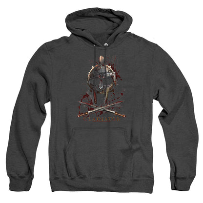 Gladiator Helmet Heather Mens Hoodie Black Officially Licensed