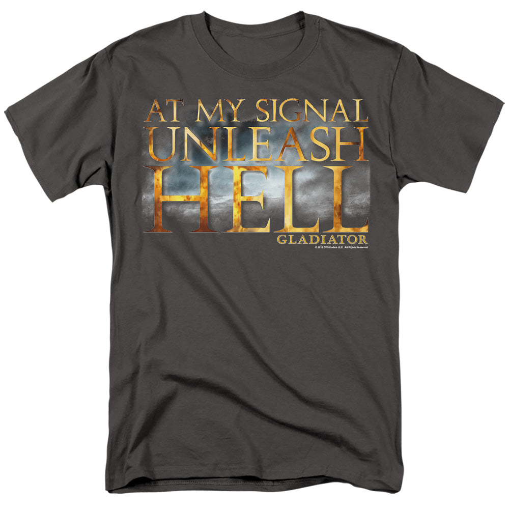 Gladiator Unleash Hell Mens T Shirt Black