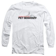 Load image into Gallery viewer, Pet Sematary Logo Mens Long Sleeve Shirt White