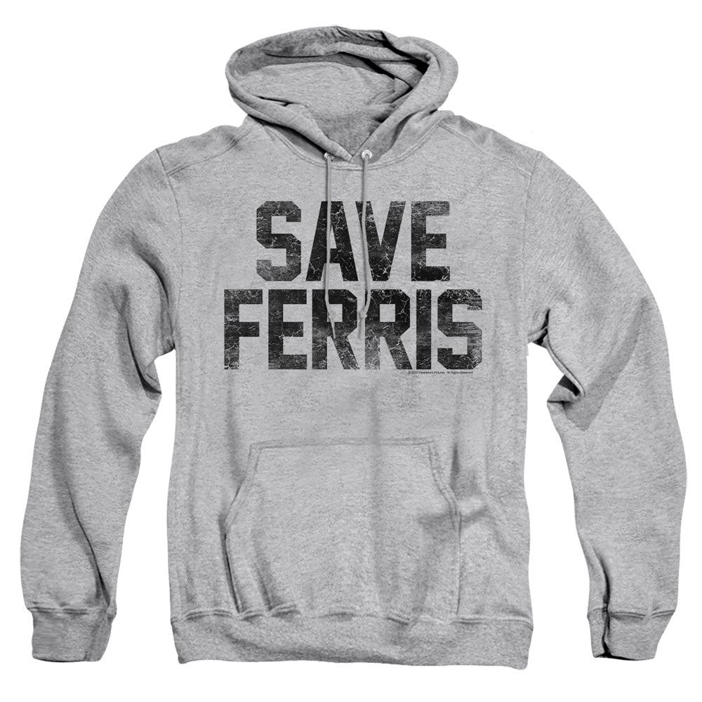 Ferris Bueller Save Ferris Mens Hoodie Athletic Heather Officially Licensed