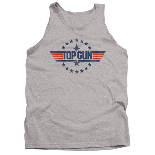 Top Gun Star Logo Mens Tank Top Shirt Athletic Heather