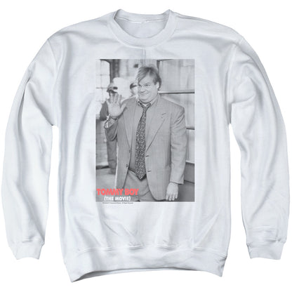 Tommy Boy Square Mens Crewneck Sweatshirt White