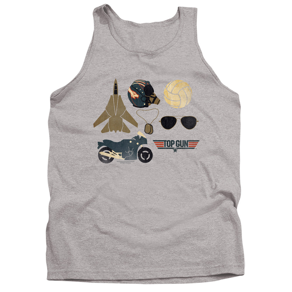 Top Gun Items Mens Tank Top Shirt Athletic Heather