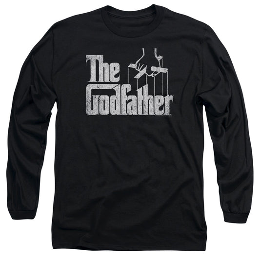 Godfather Logo Mens Long Sleeve Shirt Black Officially Licensed