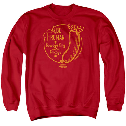 Ferris Bueller Abe Froman Mens Crewneck Sweatshirt Red