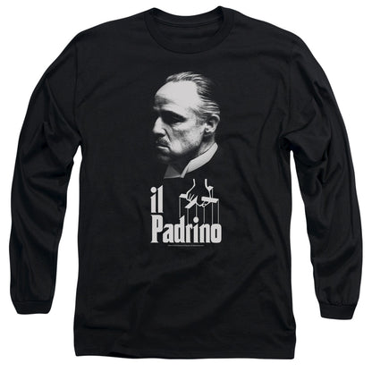 Godfather Il Padrino Mens Long Sleeve Shirt Black Officially Licensed