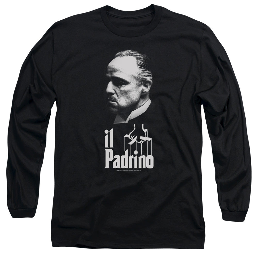 Godfather Il Padrino Mens Long Sleeve Shirt Black Officially Licensed