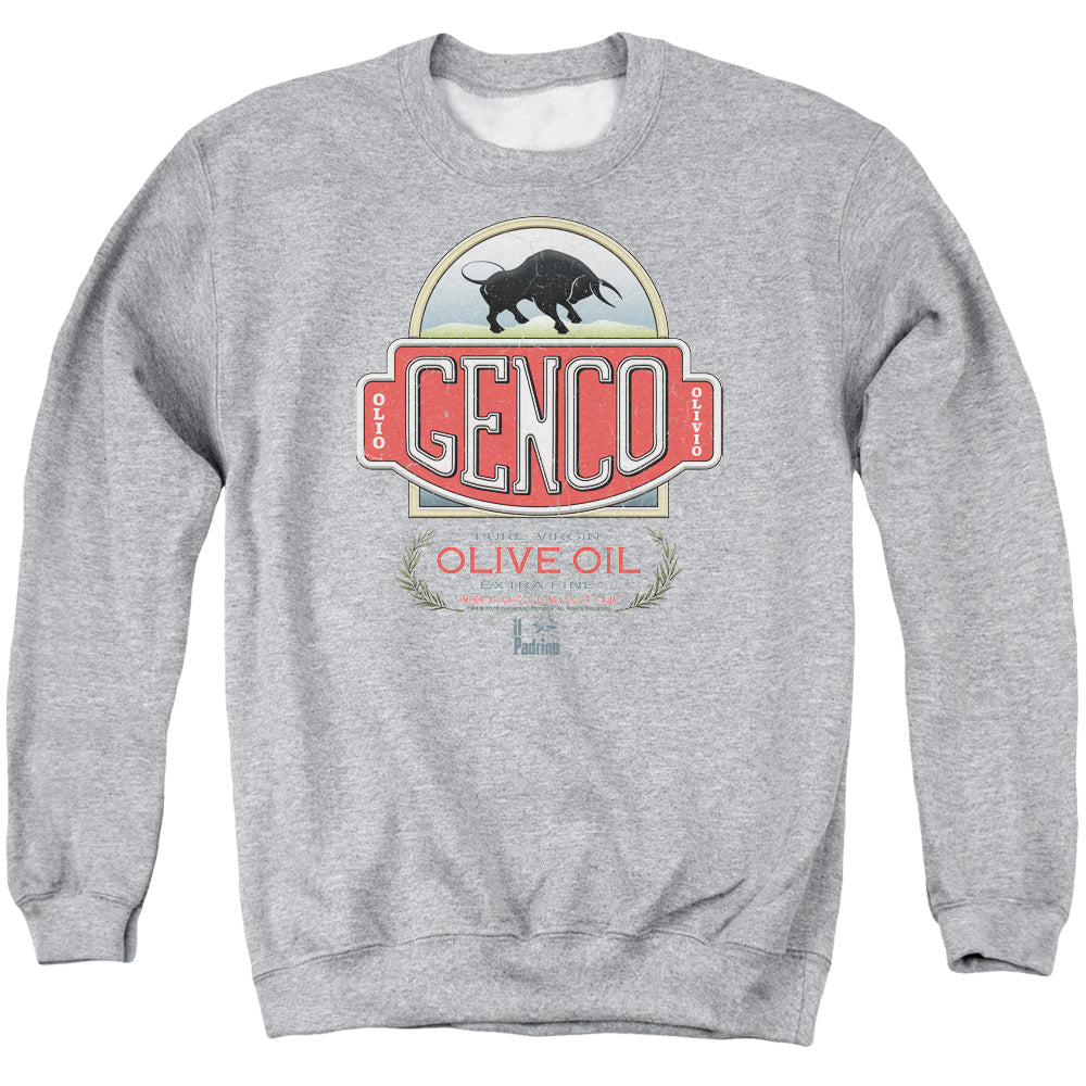 Godfather Genco Olive Oil Mens Crewneck Sweatshirt Athletic Heather Officially Licensed