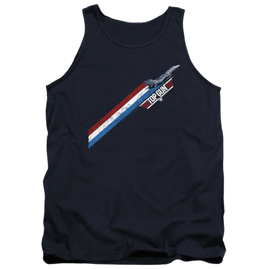 Top Gun Stripes Mens Tank Top Shirt Navy