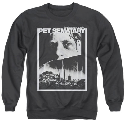 Pet Sematary Poster Art Mens Crewneck Sweatshirt Black Officially Licensed