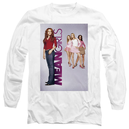 Mean Girls Poster Art Mens Long Sleeve Shirt White Officially Licensed
