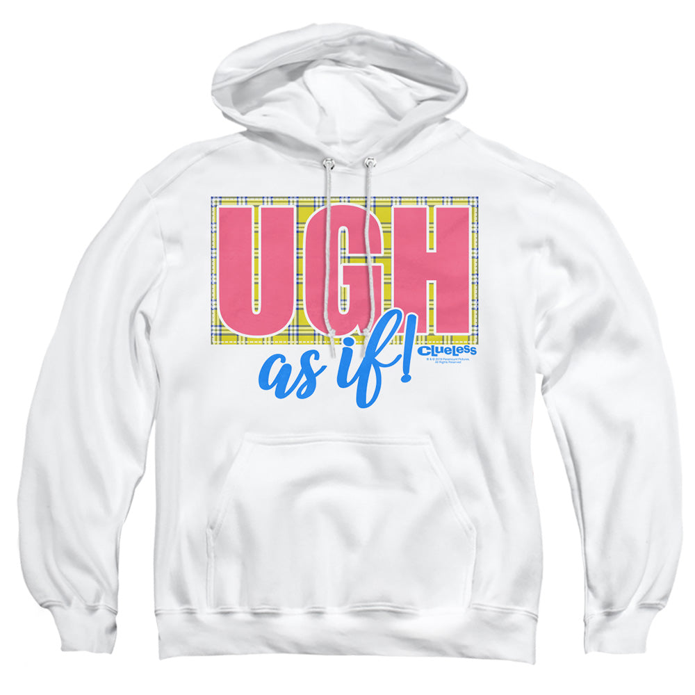 Clueless Ugh As If Mens Hoodie White Officially Licensed