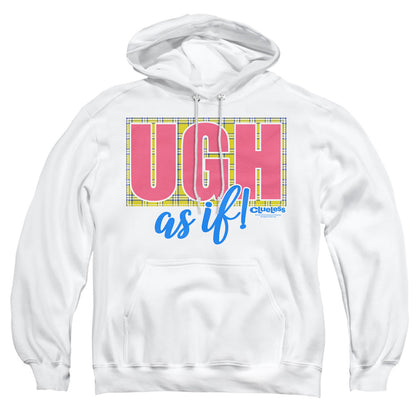 Clueless Ugh As If Mens Hoodie White Officially Licensed