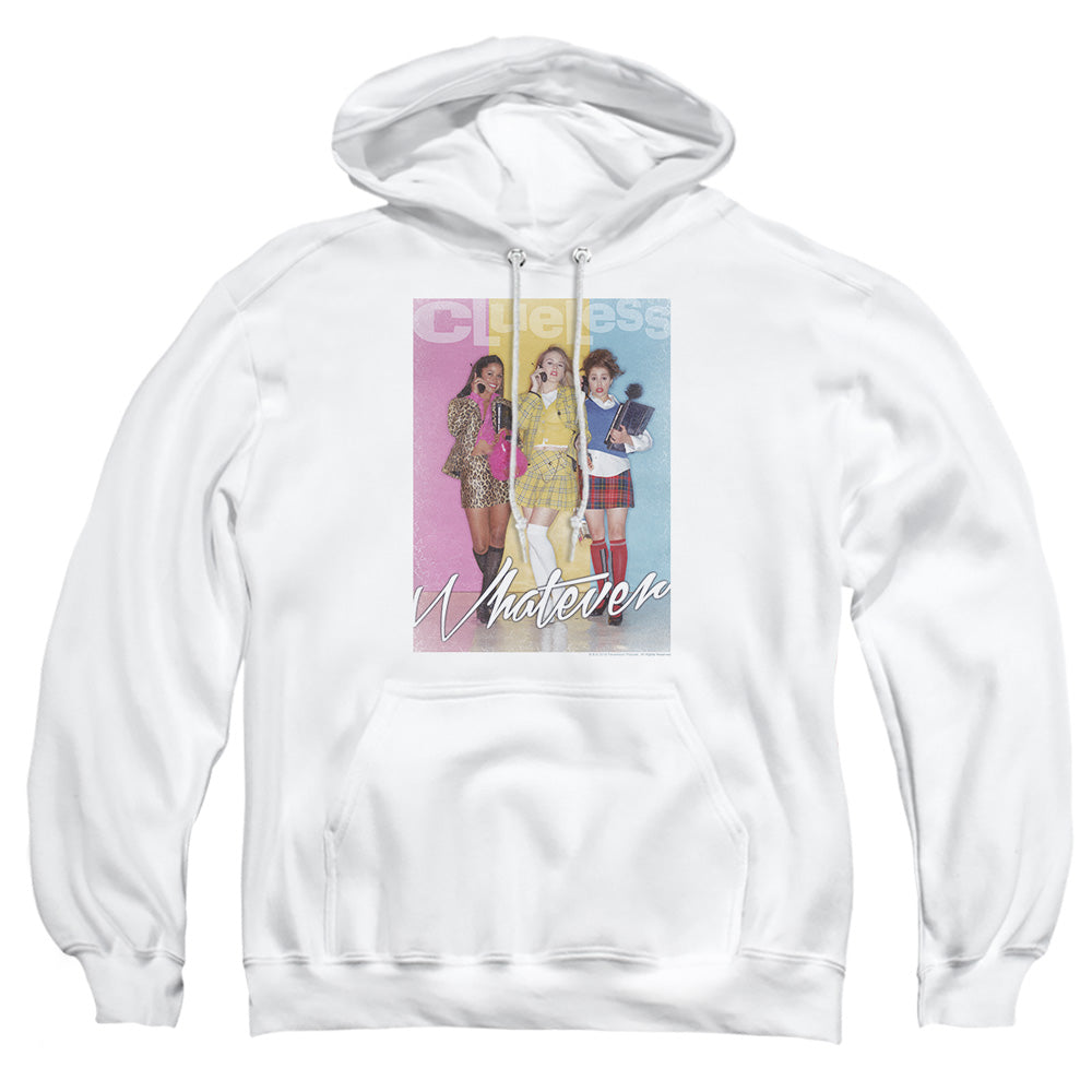 Clueless Whatever Mens Hoodie White Officially Licensed