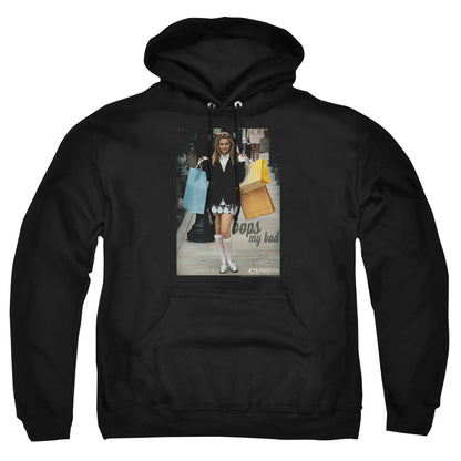 Clueless Oops My Bad Mens Hoodie Black Officially Licensed