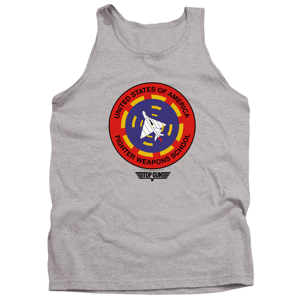 Top Gun Fighter Weapons School Mens Tank Top Shirt Athletic Heather