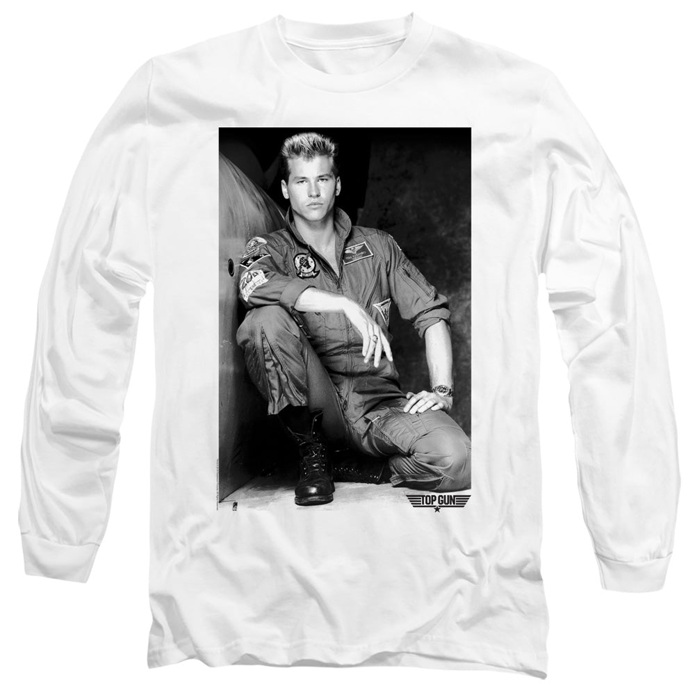 Top Gun Fresh Ice Mens Long Sleeve Shirt White Officially Licensed