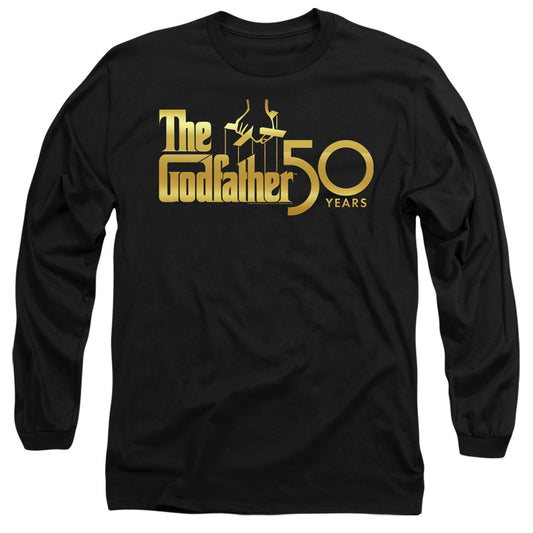 Godfather Godfather 50Th Logo Mens Long Sleeve Shirt Black Officially Licensed
