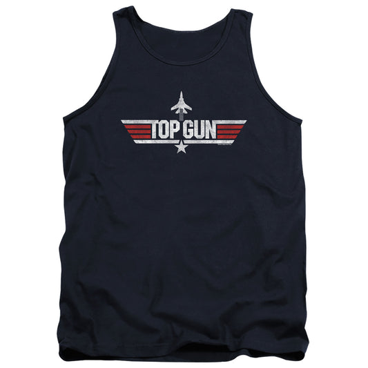 Paramount Top Gun Logo Navy Mens Tank Top Shirt Navy