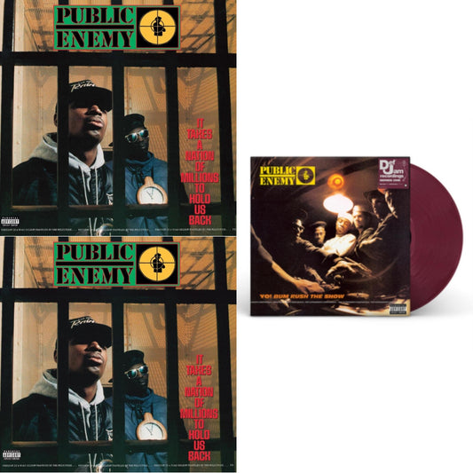 Public Enemy - It Takes A Nation Of Millions To Hold Us Back (Apple Red LP Vinyl) & It Takes A Nation Of Millions To Hold Us Back (35Th Anniversary) (2LP) & Yo! Bum Rush The Show (X) (Fruit Punch LP Vinyl) (I)