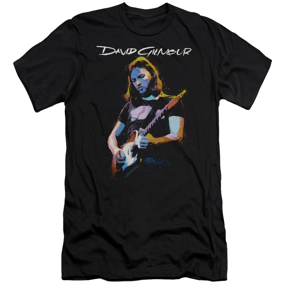 David Gilmour Guitar Gilmour Hbo Premium Bella Canvas Slim Fit Mens T Shirt Black