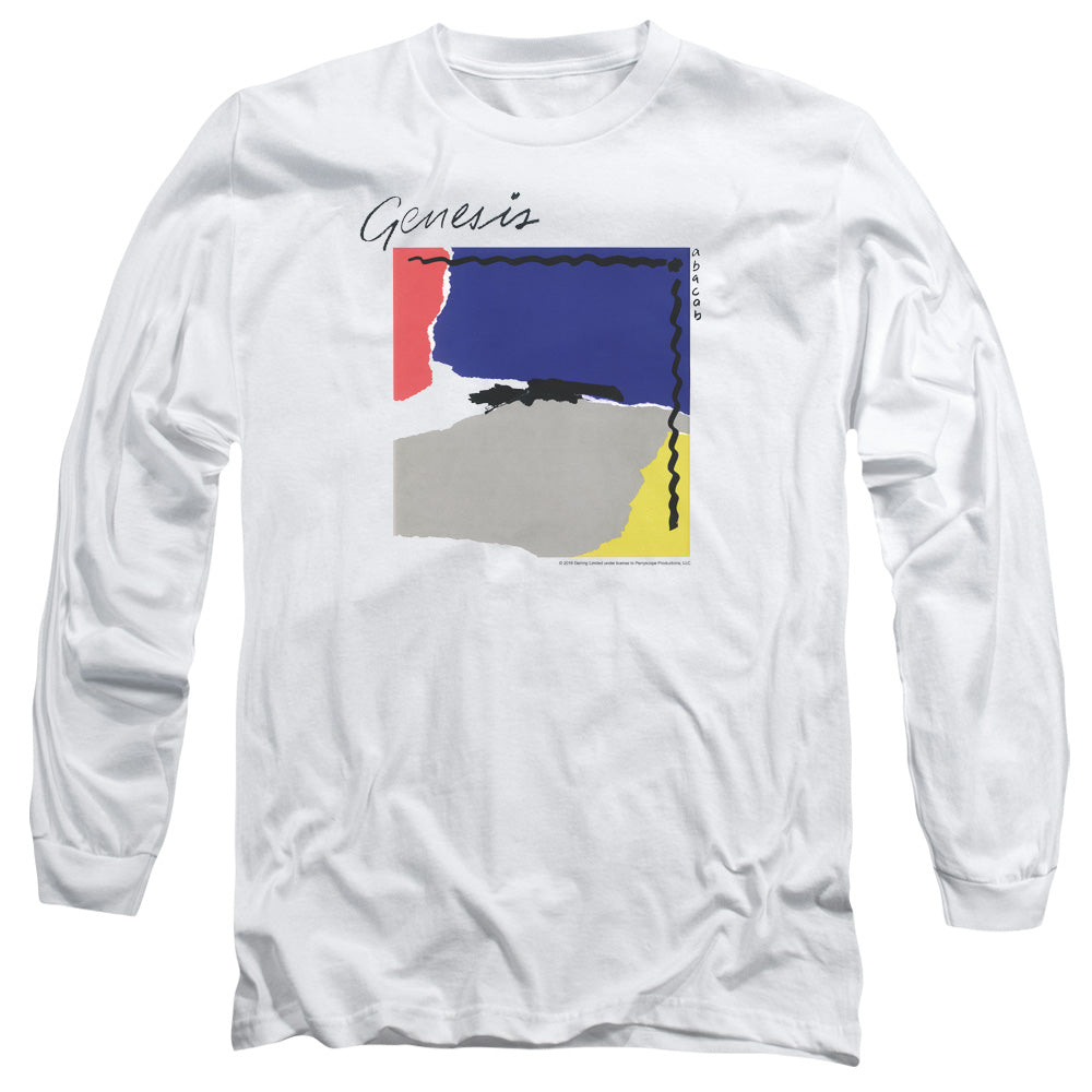 Genesis Abacab Mens Long Sleeve Shirt White Officially Licensed