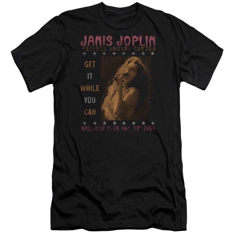 Janis Joplin One Night Only Hbo Premium Bella Canvas Slim Fit Mens T Shirt Black