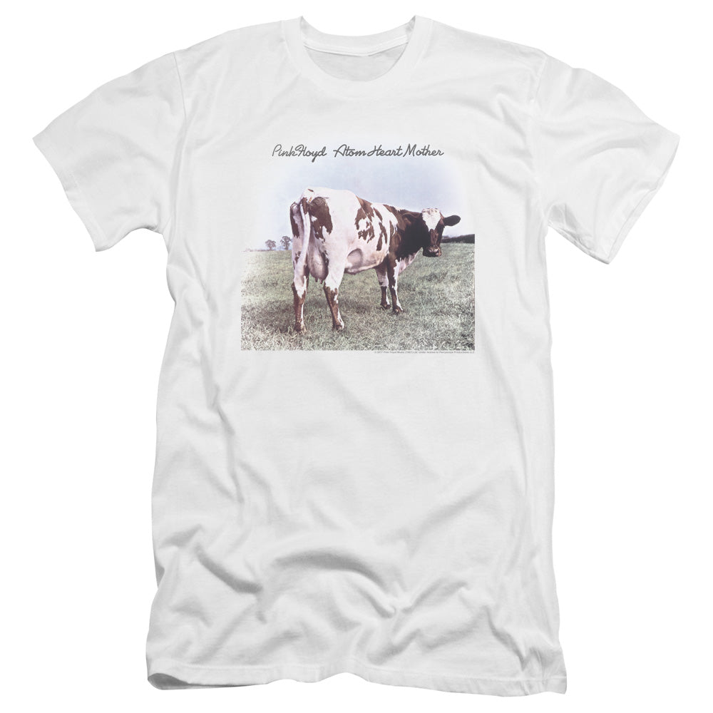 Pink Floyd Atom Heart Mother Hbo Premium Bella Canvas Slim Fit Mens T Shirt White