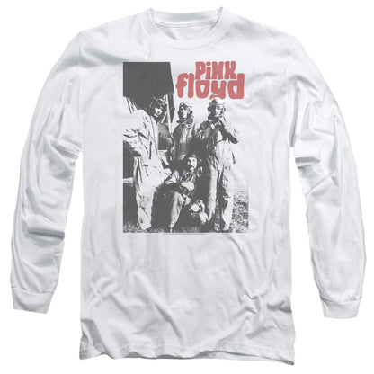 Pink Floyd Point Me At The Sky Mens Long Sleeve Shirt White