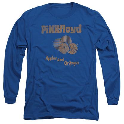 Pink Floyd Apples And Oranges Mens Long Sleeve Shirt Royal Blue