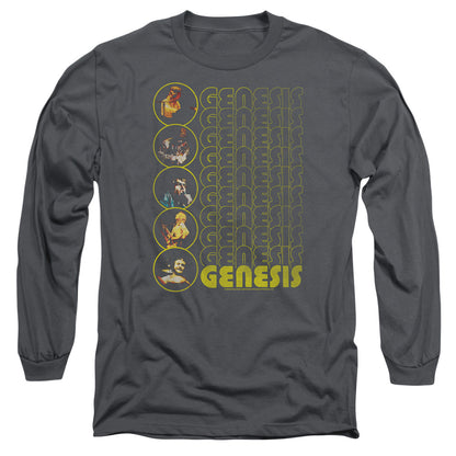 Genesis The Carpet Crawlers Mens Long Sleeve Shirt Charcoal Officially Licensed