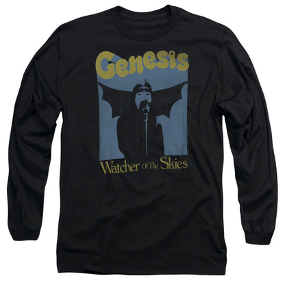 Genesis Watcher Of The Skies Mens Long Sleeve Shirt Black Officially Licensed