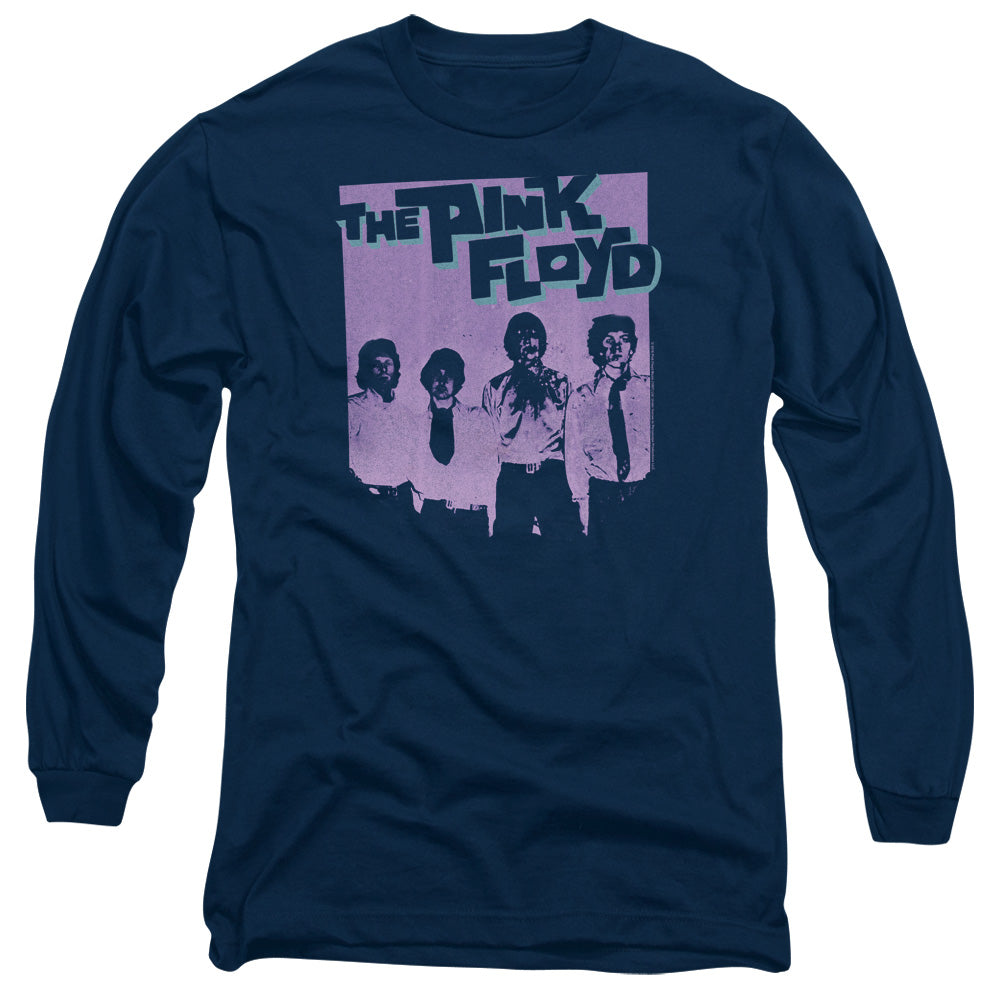 Pink Floyd Paint Box Mens Long Sleeve Shirt Navy